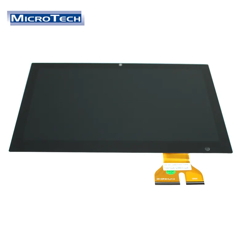 Edp i/f 13.3 polegadas tela tft, módulo lcd 30 pinos 300 luminância display 1920*1080 para industrial com painel de toque capacitivo