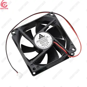 Gdstime GDA8025 DC 12V Hydraulic Bearing 80x80x25mm 80mm DC Brushless Exhaust Computer Fan DC Axial Cooling Fans