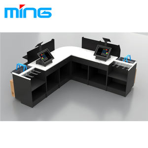 Banco cassa <span class=keywords><strong>bianco</strong></span> in vetro per farmacia farmacia - Product Image 3