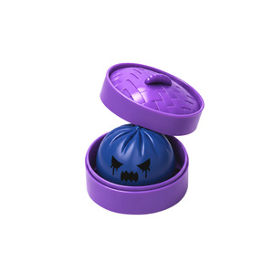 Pelotas Antiestrés Coloridas con Forma de Dumplings, Juguete para Apretar de Maltosa para Aliviar el Estrés, con Agarre y Relajación, Set en Caja de Regalo para Halloween - Product Image 6