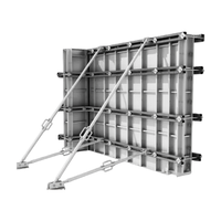 Système de coffrage en alliage d'aluminium HF OEM 6061-T6 pour la construction de bâtiments, haute réutilisabilité, coffrage modulaire pour murs, dalles et colonnes