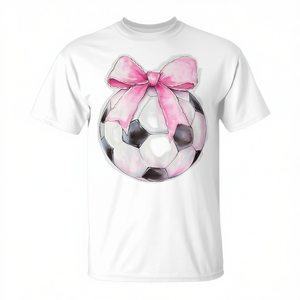 Camiseta de Fútbol para Niñas con Lazo Rosa y Cinta Delicada - Product Image 2