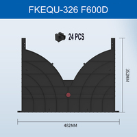 FONGKO Rack de gestion de câbles de type canal 19 pouces 24 ports pour centre de données