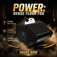 Machine à fumée de scène 3000W avec contrôle DMX et télécommande filaire HS-F04 pour effets d'éclairage événementiel