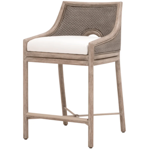 Adamo Counter <b>Stool</b> solid mahogany <b>Wood</b> and Metal Durable High Bar <b>Stool</b> for Home Bar & Dining Room - Product Image 4