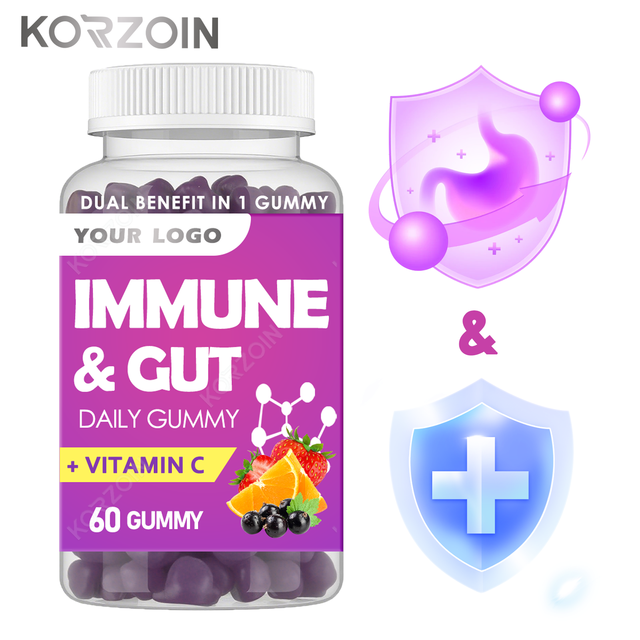 OEM COMPLEX VITAMINS and MINERALS to BOOST IMMUNE GUMMIES  SUPPLEMENTARY  for IMMUNE & GUT SUPPORT BOOST WITH FRUITS VEGETABLES