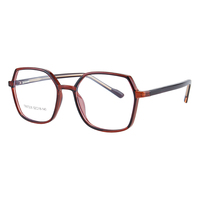 87206 Lunettes de vue unisexe œil de chat à charnière à ressort, monture optique rétro pour visage en forme de losange