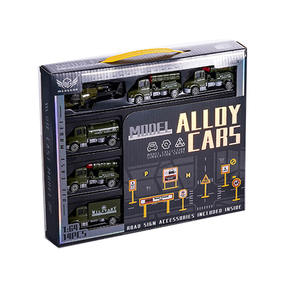 Modelo de coche deslizante de aleación genuina, vehículo de ingeniería de plástico, camión de bomberos de carreras, coche de juguete para niños, regalo de Año Nuevo dentro de una caja de regalo - Product Image 1