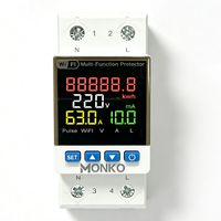 Stabilisateur de tension intelligent WiFi monophasé AC 10 kVA avec affichage numérique, interrupteur d'énergie intelligent et protection contre les surtensions et les surintensités