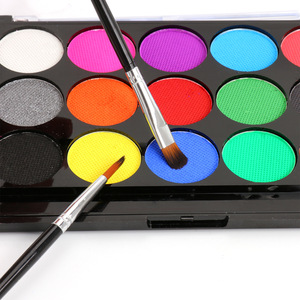 Kit de pintura facial, 15 colores, soluble en agua, para maquillaje de escenario de Halloween, pintura corporal - Product Image 3