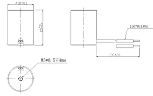 Individueller kleiner leistungsstarker Halterungstyp Dc 12 V 24 V Zylindermikro-Mini-Elektromagnet