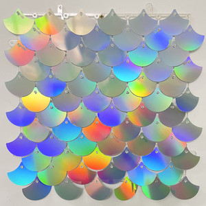 Wholesale New Arrival Gold Mirror Sequin Shimmer Wall Backdrop Background Decoration Gold <strong>Panels</strong> - Product Image 6