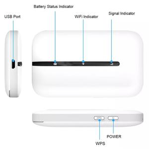 Routeur WiFi mobile 4G déverrouillé 2100mAh Hotspot sans fil portable <span class=keywords><strong>E5576</strong></span> CAT4 LTE avec port pour carte SIM Pare-feu VPN WEP - Product Image 3