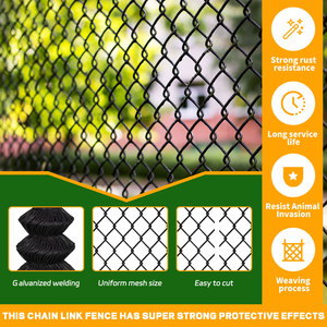 Hot Selling PVC Coated Chain Link <b>Mesh</b> Roll Anti-Rust <b>Wire</b> Barrier for Garden Yard Isolation - Product Image 2