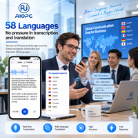 Dictaphone intelligent magnétique sans fil ChatGPT-5, 152 langues, transcription vocale IA, Assistant Google, pour réunions et entraînement à la prise de parole en public