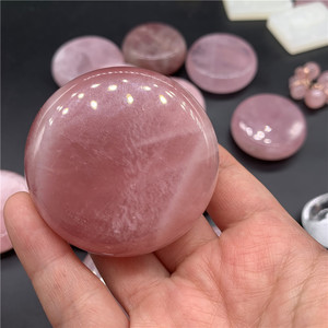 Círculos de Cuarzo Rosa Natural, Piedras Preciosas, Envío Gratis, Regalos de Cristaloterapia, Círculo de Cuarzo Rosa - Product Image 5