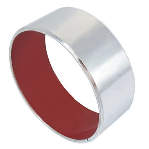 100ชิ้นเหล็กพลาสติกสีบรอนซ์ที่ทนทานปลอก PTFE แบบไม่ใช้น้ำมันบานเลื่อนสำหรับโช๊คหลังสำหรับจักรยานยนต์ - Product Image 4