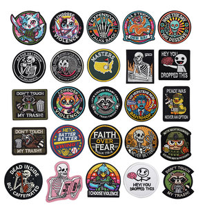 Patchs tactiques personnalisés à crochets et boucles, patchs brodés amusants et sarcastiques en anglais - Product Image 1