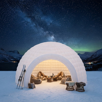 Tentes d'extérieur, tentes gonflables LED pour événements, tente dôme gonflable avec structure stable pour location en camping