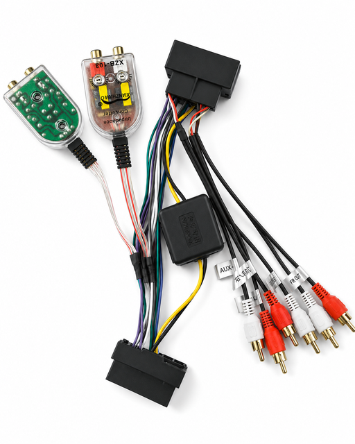 Power Audio Adapter Wiring Harness PVC Copper Core 12V Compatible Audi TT Android Navigation Head Unit Amplifier Wire Noise