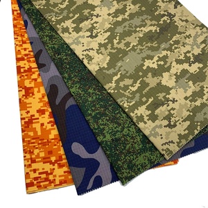 Oem ODM ronghong 55% Cotton 45% Polyester Camo vải 240gsm TC Ripstop kỹ thuật số Woodland ngụy trang đồng phục chiến thuật vải - Product Image 1