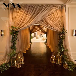 Wedding backdrop curtains stand pipe drapes for tent