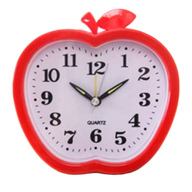 Apple Shaped Alarm Clock Smart Desk & Table Personalize Design Stylish Clock