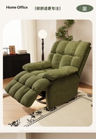 Fauteuil inclinable électrique en tissu, fauteuil pivotant multifonctionnel pour salon et chambre à coucher