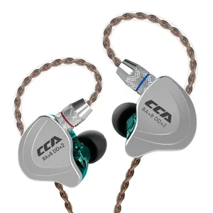 सीसीए C10 कान की निगरानी में HiFi ईरफ़ोन 3.5mm वियोज्य केबल संकर प्रौद्योगिकी हेड फोन्स हाई-फाई स्टीरियो हेडसेट संगीतकार Earbuds