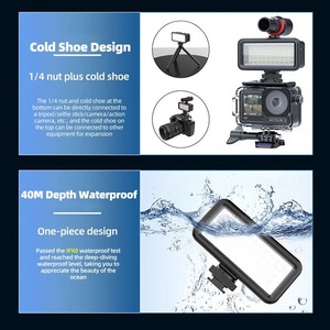 Mới Nhiếp Ảnh Dưới Nước Không Thấm Nước 40M Lặn Ánh Sáng Cho <span class=keywords><strong>GoPro</strong></span> 12 11 10 9 8 Máy Ảnh Phụ Kiện Điền Đèn - Product Image 3