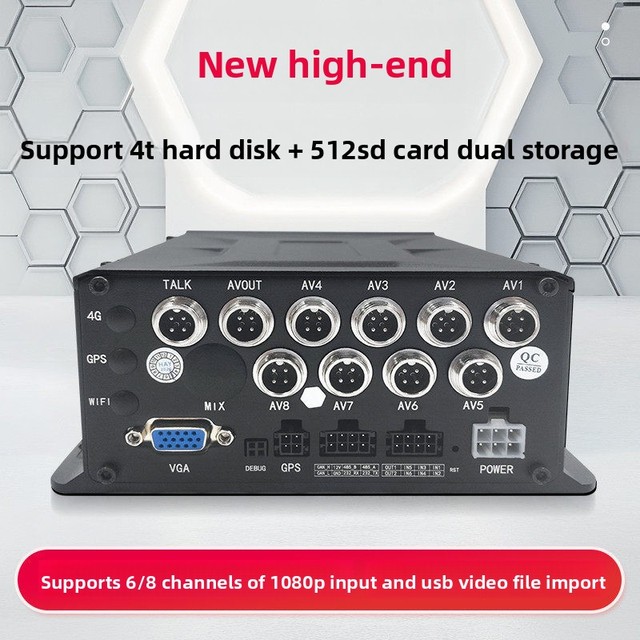 T4-B 4G MDVR Recording System 1080P Truck SD Card 4-Channel DVR AHD High-Definition Dash Cam GPS