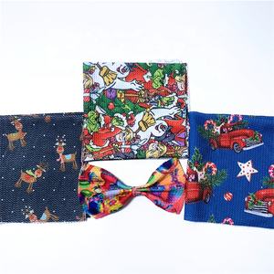 Rouleaux <span class=keywords><strong>de</strong></span> tissu en jersey imprimé tricoté en spandex polyester bon marché Tissu <span class=keywords><strong>de</strong></span> balle imprimé <span class=keywords><strong>de</strong></span> Noël pour bandeaux - Product Image 2