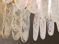 Lustre rectangulaire linéaire moderne américain en verre, suspension de luxe pour îlot de cuisine, salle à manger, villa, décoration intérieure