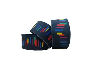 Custom Full Color Digital Printing Logo Elastische Armband Festival Concert Elastische Rfid Polsband
