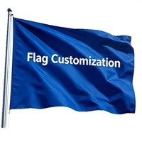 Drapeaux transfrontaliers sur mesure 3x5 pieds, impression numérique double face, bannières extra-larges pour promotion extérieure d'entreprise