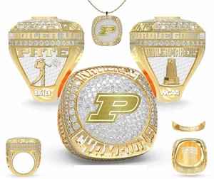 แหวนแชมป์เบสบอลซอฟต์บอลปี 2025-2026 ปรับแต่งได้ตามต้องการ ชุบแพลตตินัม/โรสโกลด์ ประดับคริสตัลและเพชรเทียม ของขวัญสุดพิเศษ - Product Image 1