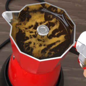 Cafetière électrique rétro 2026, type Moka, avec poignée en bois, design nordique, <span class=keywords><strong>6</strong></span> <span class=keywords><strong>tasses</strong></span>, style cuisinière électrique - Product Image 6