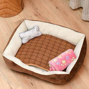 Golden Retriever Teddybär Hunde- & Katzen-Quadrat-Haustierbett Warme Vier-Jahreszeiten-Kühlmatte ohne Montagebedarf - Product Image 6