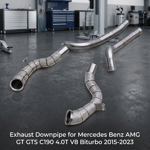 ท่อไอเสียแบบกำหนดเองสำหรับ Mercedes Benz AMG GT GTS C190 4.0T V8 Biturbo ปี 2015-2023 ท่อไอเสียสแตนเลสแบบไหลอิสระ - Product Image 1