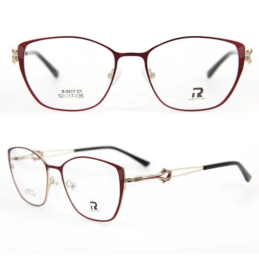Glasses For Women Custom Stainless Steel Metal Optical Glasses For Women