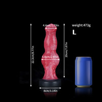 Spray Hundeförmiger Penis-Silikon-Analdildo Weich 100% Wasserdicht Erwachsenen-Masturbationsspielzeug Intimbereichsspülung Einlauf-Sexspielzeug