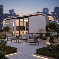 Kits de maisons préfabriquées modulaires en acier modernes et de petite taille pour usage commercial