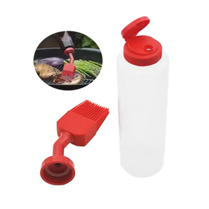 Pinceau de cuisine en silicone résistant à la chaleur pour badigeonner, barbecue, gâteaux, pain, beurre et huile - Product Image 1