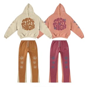 Bộ đồ thể thao nam Teng Cai, áo hoodie và quần jogger chất liệu cotton, unisex, 2 món, in nổi dày, thiết kế tùy chỉnh - Product Image 6