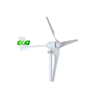 Turbine éolienne portable mini ESG à axe horizontal hors réseau, prix d'usine, 100W 200W 300W 500W