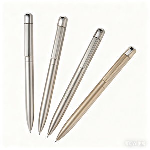 High Value Heavy Customized Logo Printed <b>Gift</b> Cruise Metal Ball Point <b>Pen</b> Wine Burgundy Color - Product Image 2