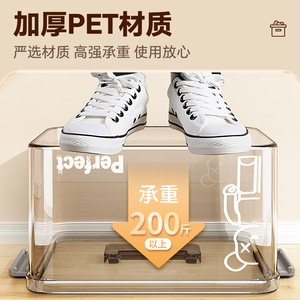 Perfect Transparent <b>Storage</b> <b>Box</b> With Handle Rectangle Lid For Home Organization - Product Image 5