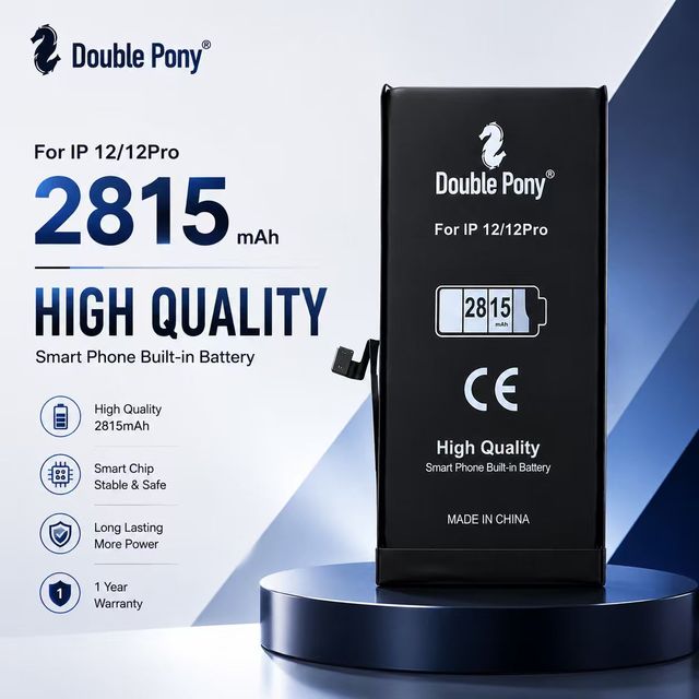 DOUBLE PONY High Quality Rechargeable Black Mobile Phone Battery for 12/12 Pro in Stock