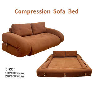 Sofá seccional YILISTAR, sofá cama convertible multiusos compresible para sala de estar y dormitorio, cama plegable para espacios pequeños - Product Image 3