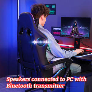 AJUNION Verstellbarer <span class=keywords><strong>Gaming</strong></span>-Stuhl mit RGB-Beleuchtung, ergonomischem Design und komfortabler Lendenwirbelstütze, perfekt für Büro und <span class=keywords><strong>Gaming</strong></span>-Bereiche - Product Image 5